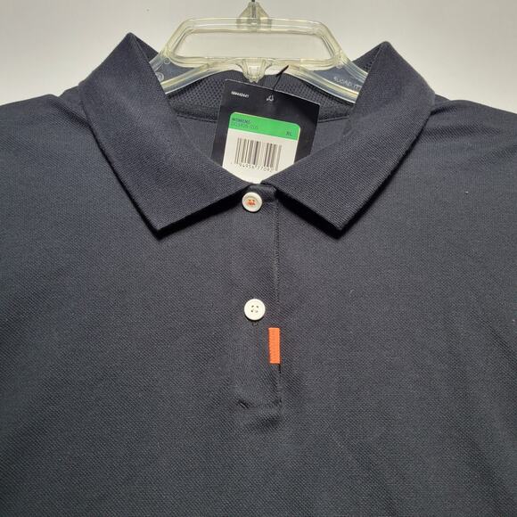 NWT Nike Woman’s Cropped Golf Polo Black Dri-fit Size XL Loose Fit DC3426-010 - Picture 10 of 13